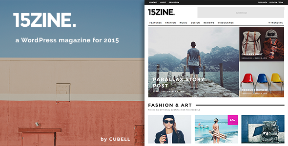 15Zine Preview Wordpress Theme - Rating, Reviews, Preview, Demo & Download