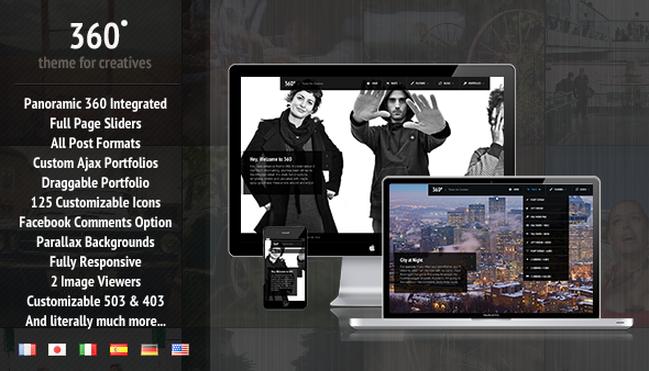 360 Preview Wordpress Theme - Rating, Reviews, Preview, Demo & Download