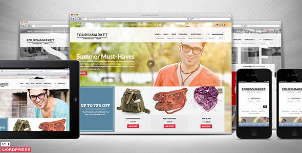 456Market ECommerce Preview Wordpress Theme - Rating, Reviews, Preview, Demo & Download