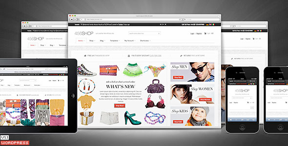 456Shop ECommerce Preview Wordpress Theme - Rating, Reviews, Preview, Demo & Download