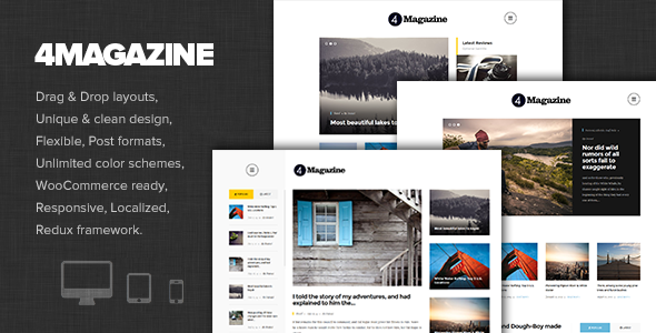4magazine Preview Wordpress Theme - Rating, Reviews, Preview, Demo & Download