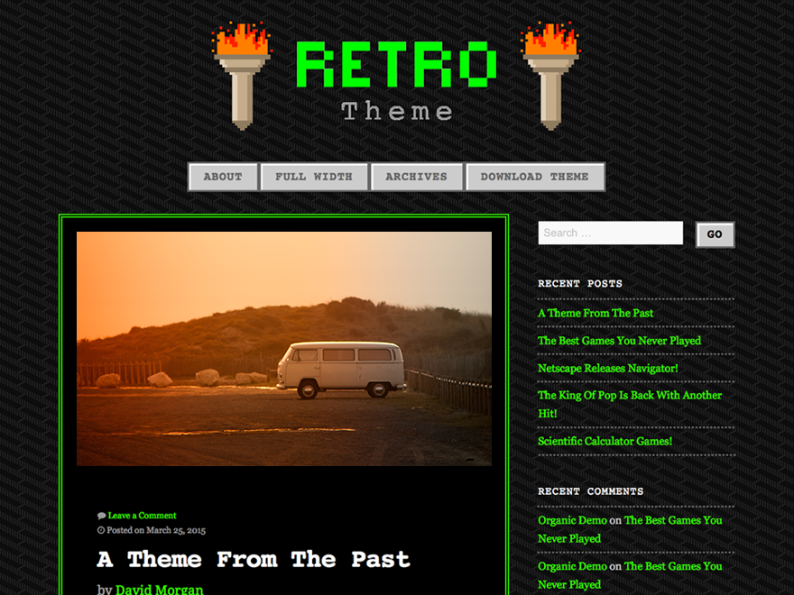 90s Retro Preview Wordpress Theme - Rating, Reviews, Preview, Demo & Download