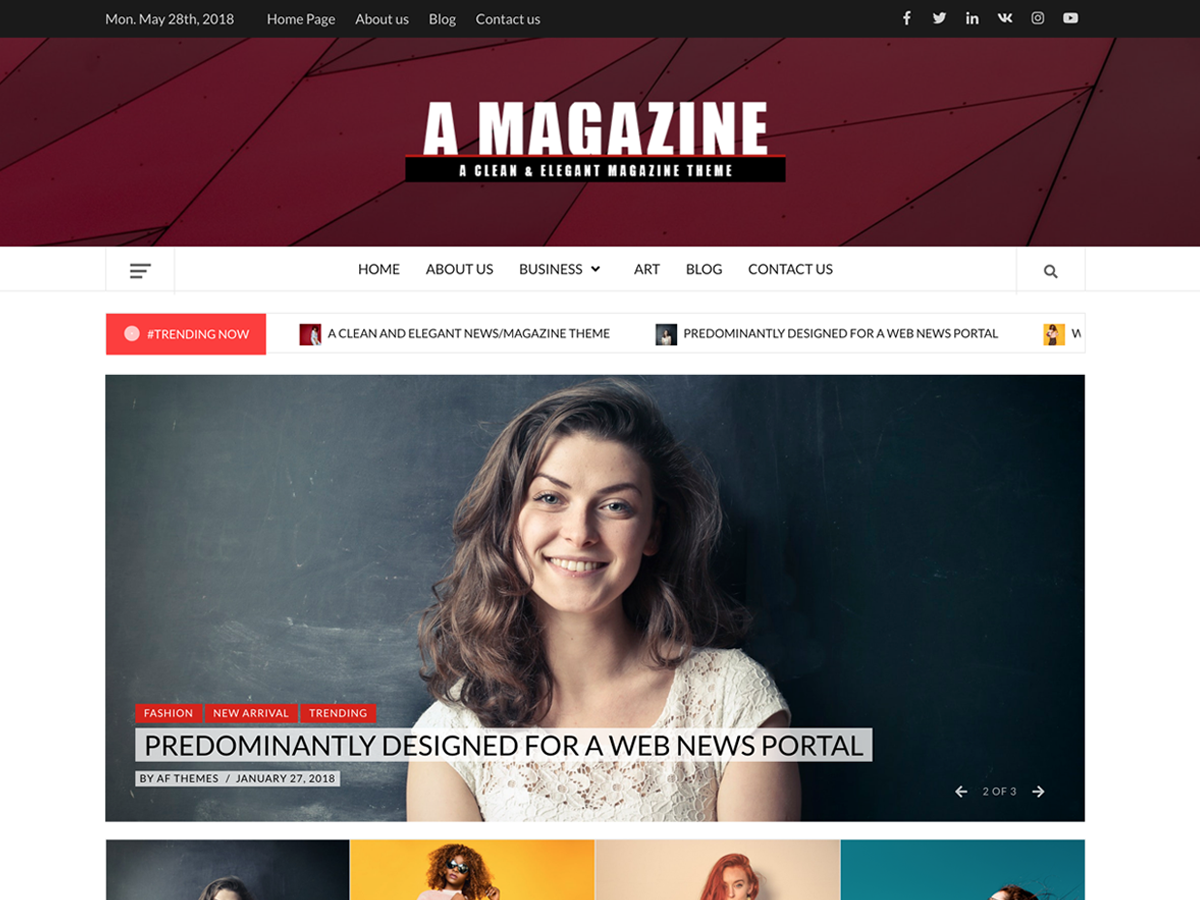 A Magazine Preview Wordpress Theme - Rating, Reviews, Preview, Demo & Download