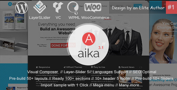 Aaika Preview Wordpress Theme - Rating, Reviews, Preview, Demo & Download