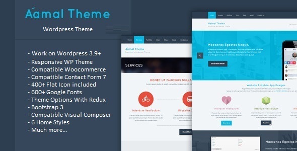 Aamal Preview Wordpress Theme - Rating, Reviews, Preview, Demo & Download