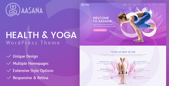 Aasana Preview Wordpress Theme - Rating, Reviews, Preview, Demo & Download