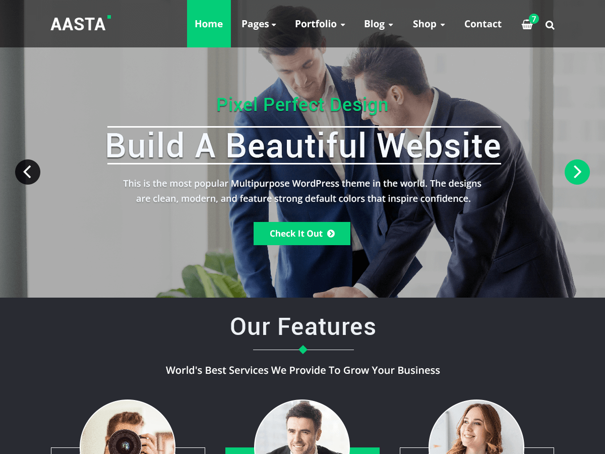 Aasta Preview Wordpress Theme - Rating, Reviews, Preview, Demo & Download