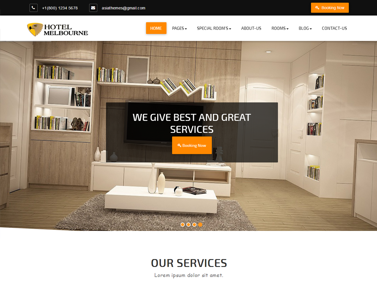Abacus Hotel Preview Wordpress Theme - Rating, Reviews, Preview, Demo & Download