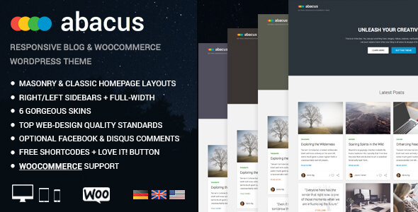 Abacus Preview Wordpress Theme - Rating, Reviews, Preview, Demo & Download