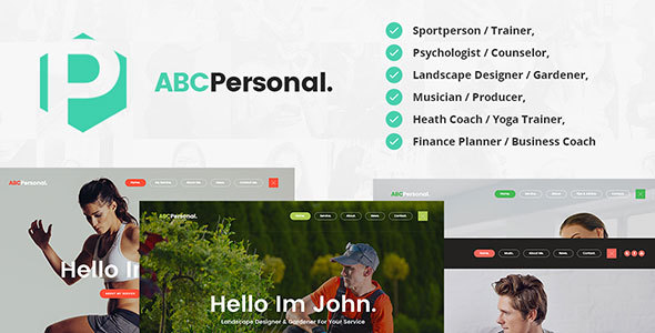 ABC Personal Preview Wordpress Theme - Rating, Reviews, Preview, Demo & Download