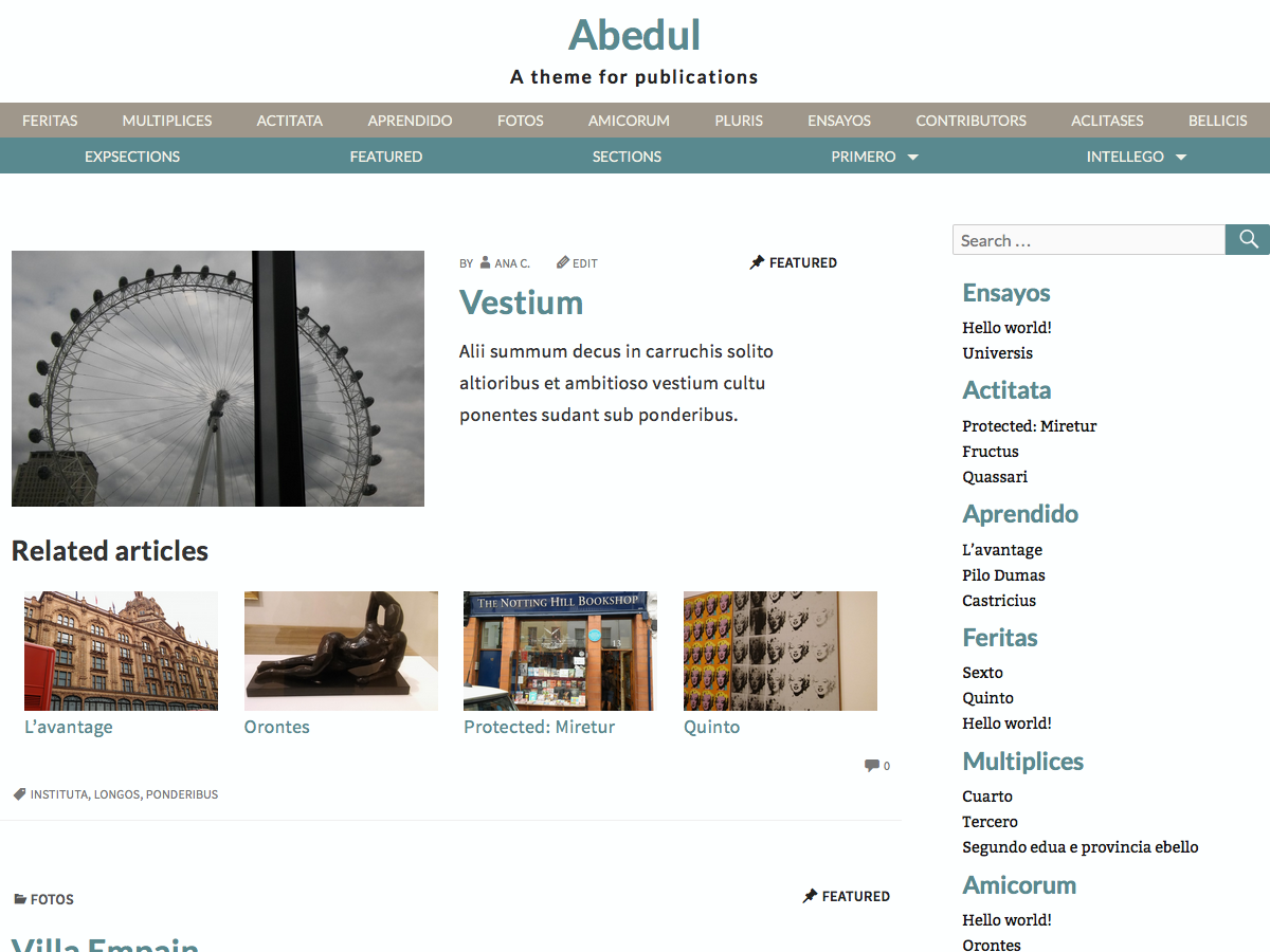 Abedul Preview Wordpress Theme - Rating, Reviews, Preview, Demo & Download