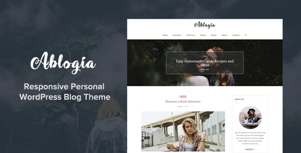Ablogia Preview Wordpress Theme - Rating, Reviews, Preview, Demo & Download