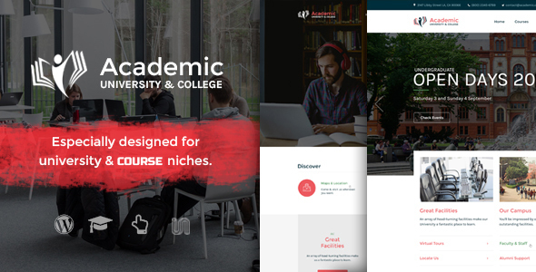 Academic Preview Wordpress Theme - Rating, Reviews, Preview, Demo & Download