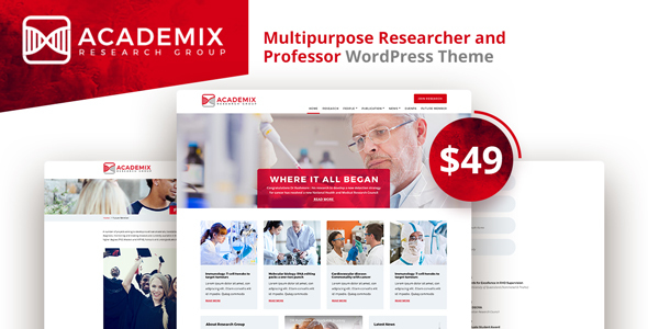 Academix Preview Wordpress Theme - Rating, Reviews, Preview, Demo & Download