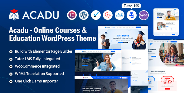Acadu Preview Wordpress Theme - Rating, Reviews, Preview, Demo & Download