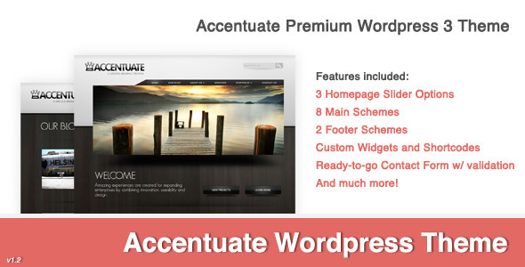 Accentuate Premium Preview Wordpress Theme - Rating, Reviews, Preview, Demo & Download