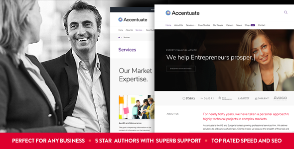 Accentuate Preview Wordpress Theme - Rating, Reviews, Preview, Demo & Download