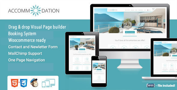 Accommodation Hotel Preview Wordpress Theme - Rating, Reviews, Preview, Demo & Download