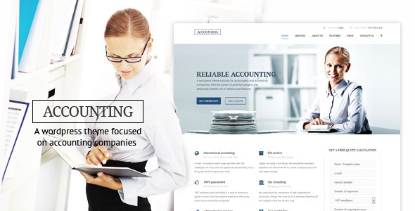 Accounting Preview Wordpress Theme - Rating, Reviews, Preview, Demo & Download