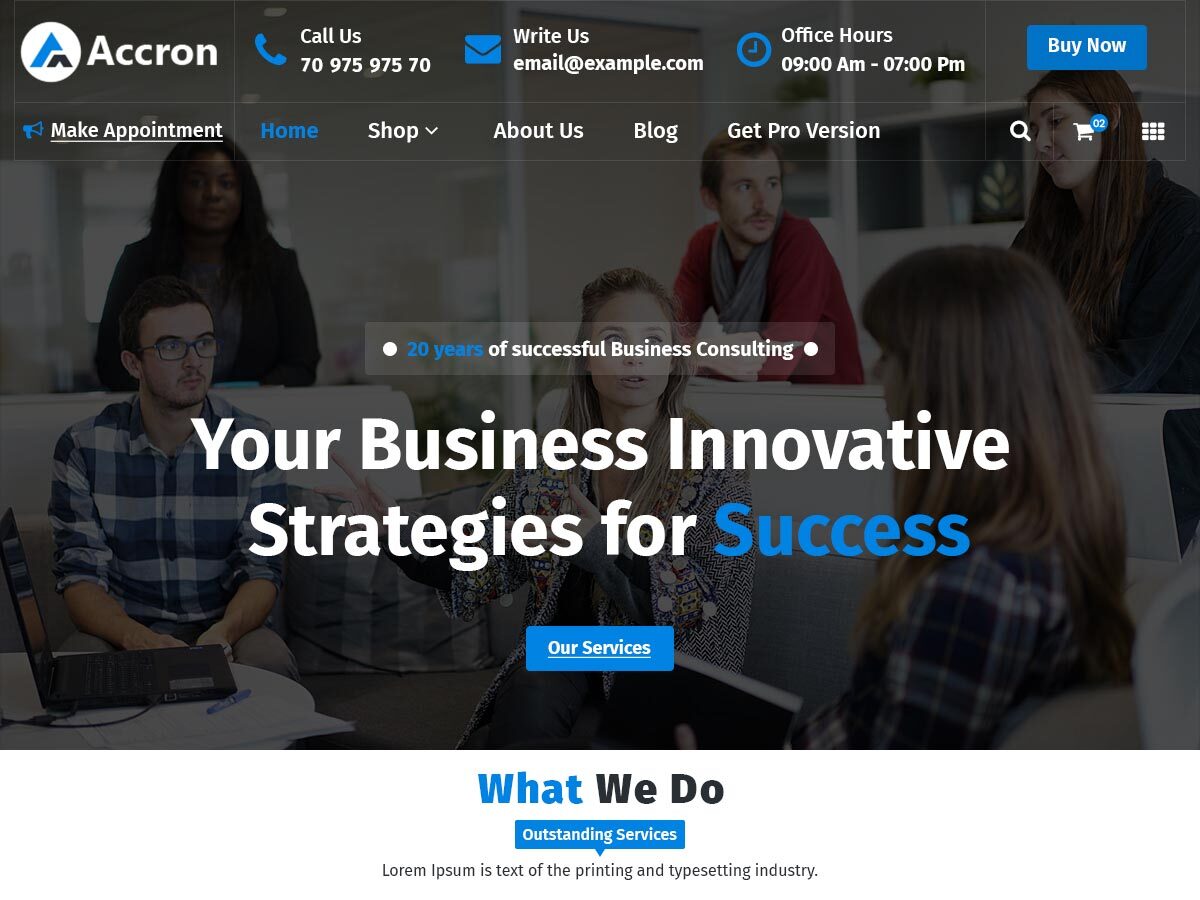 Accron Preview Wordpress Theme - Rating, Reviews, Preview, Demo & Download
