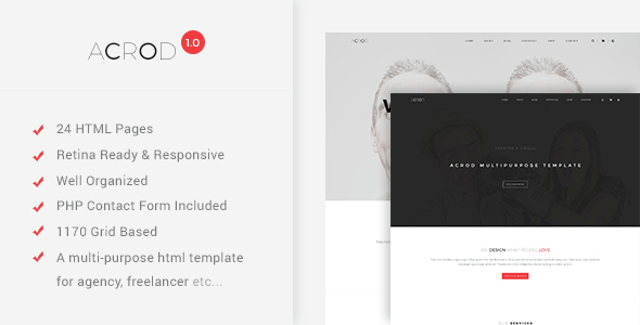 Acrod Preview Wordpress Theme - Rating, Reviews, Preview, Demo & Download