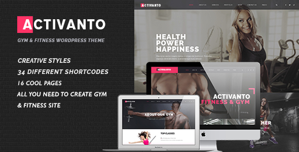 Activanto Preview Wordpress Theme - Rating, Reviews, Preview, Demo & Download
