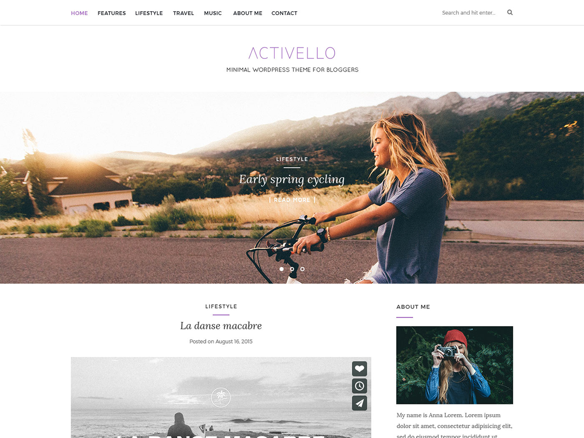 Activello Preview Wordpress Theme - Rating, Reviews, Preview, Demo & Download