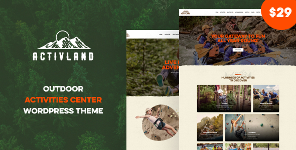 Activland Preview Wordpress Theme - Rating, Reviews, Preview, Demo & Download