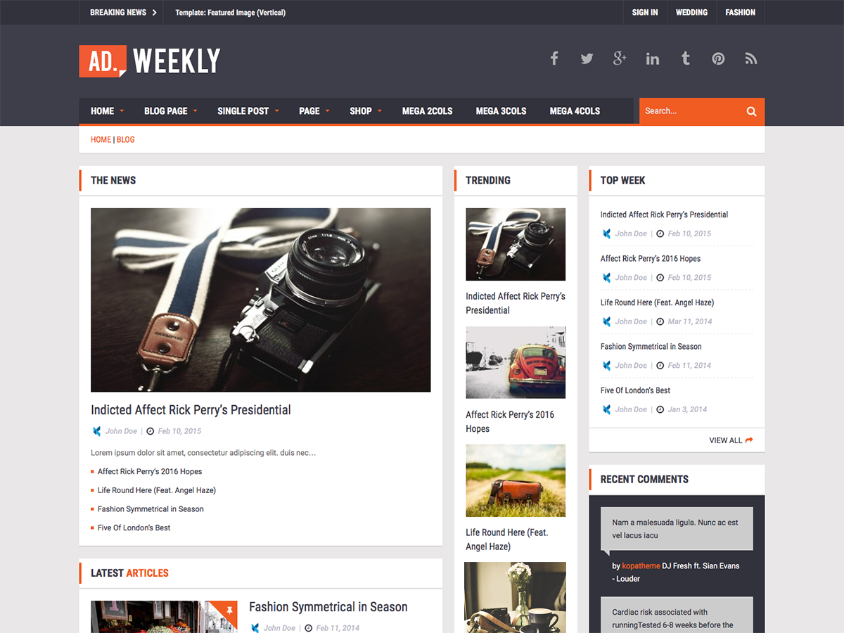 Ad Mag Preview Wordpress Theme - Rating, Reviews, Preview, Demo & Download