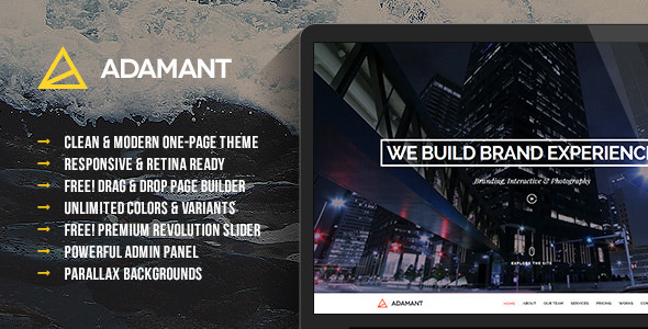 Adamant Preview Wordpress Theme - Rating, Reviews, Preview, Demo & Download
