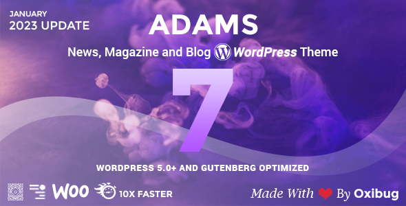 Adams Preview Wordpress Theme - Rating, Reviews, Preview, Demo & Download