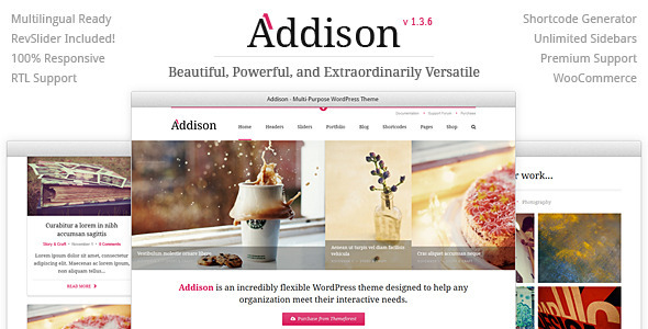 Addison Preview Wordpress Theme - Rating, Reviews, Preview, Demo & Download