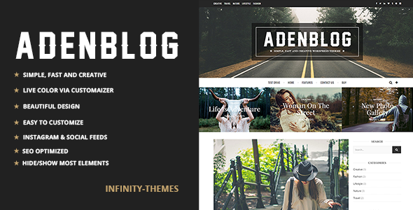 Aden Preview Wordpress Theme - Rating, Reviews, Preview, Demo & Download