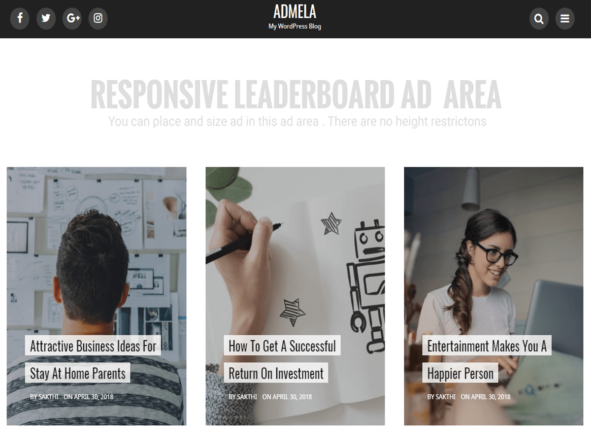 Admela Preview Wordpress Theme - Rating, Reviews, Preview, Demo & Download