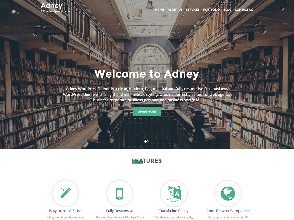 Adney Preview Wordpress Theme - Rating, Reviews, Preview, Demo & Download