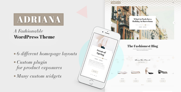 Adriana Preview Wordpress Theme - Rating, Reviews, Preview, Demo & Download