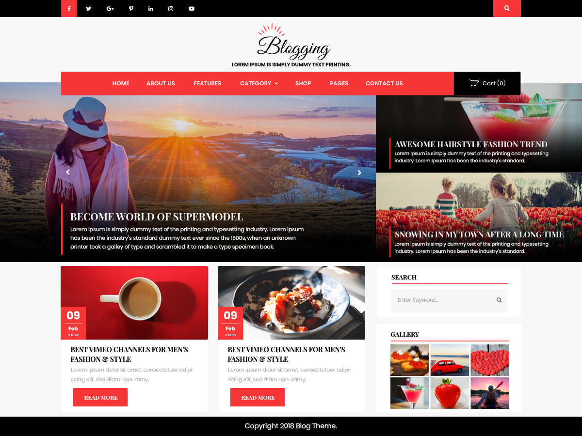Advance Blogging Preview Wordpress Theme - Rating, Reviews, Preview, Demo & Download