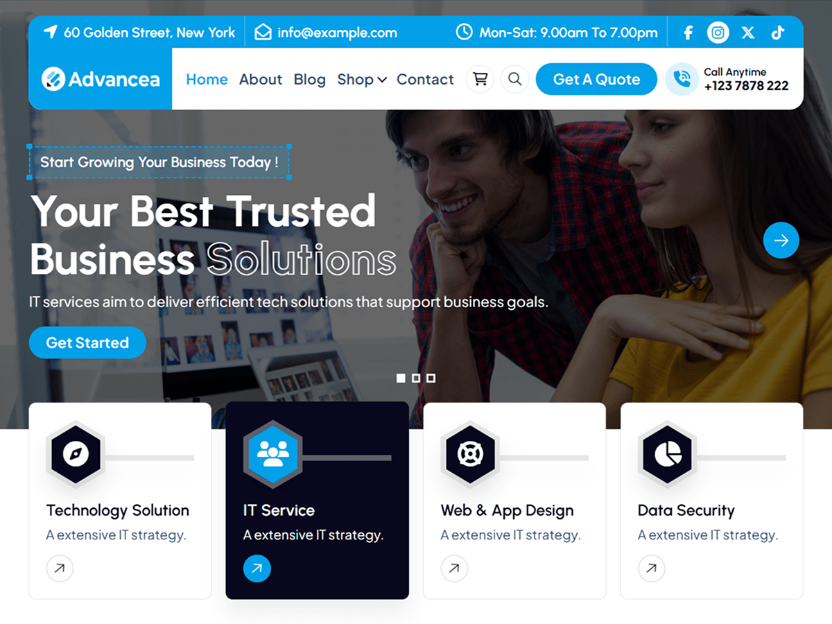 Advancea Preview Wordpress Theme - Rating, Reviews, Preview, Demo & Download