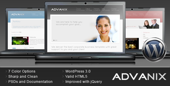 Advanix Preview Wordpress Theme - Rating, Reviews, Preview, Demo & Download