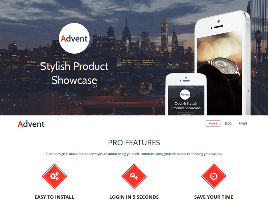 Advent Preview Wordpress Theme - Rating, Reviews, Preview, Demo & Download