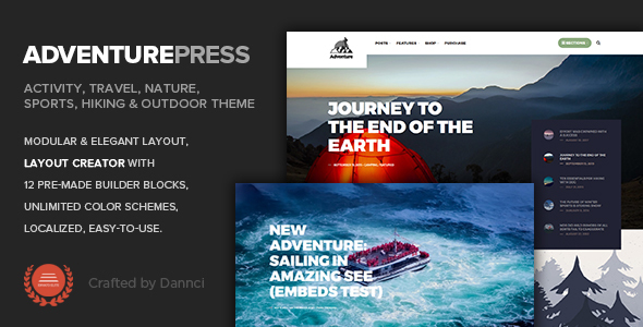 Adventure Press Preview Wordpress Theme - Rating, Reviews, Preview, Demo & Download