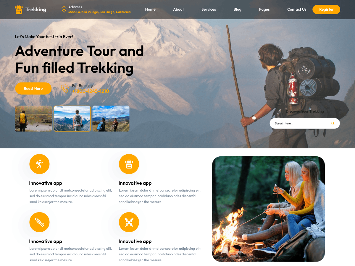 Adventure Tour Preview Wordpress Theme - Rating, Reviews, Preview, Demo & Download