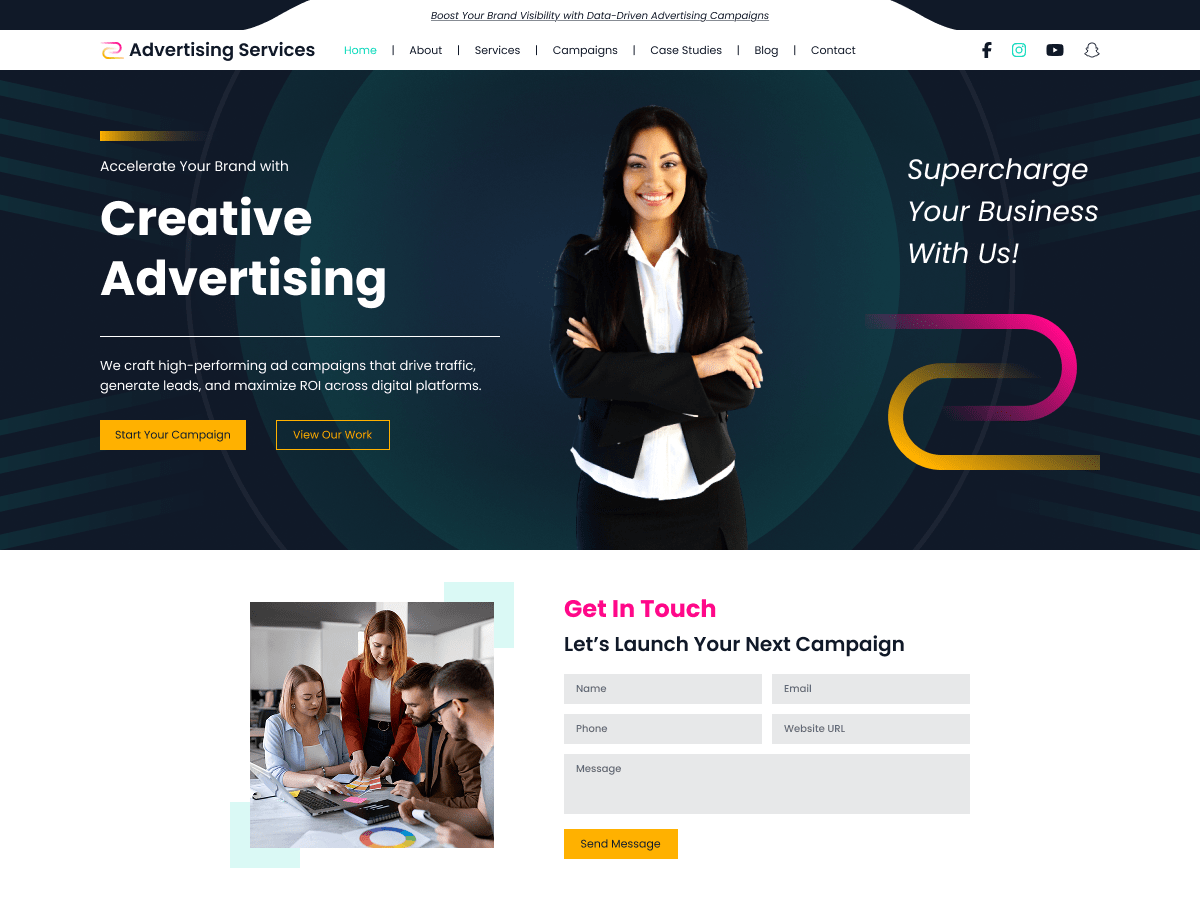 Advertising Services Preview Wordpress Theme - Rating, Reviews, Preview, Demo & Download
