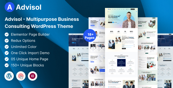 Advisol Preview Wordpress Theme - Rating, Reviews, Preview, Demo & Download