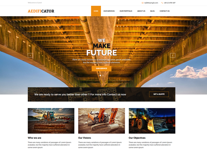 Aedificator Preview Wordpress Theme - Rating, Reviews, Preview, Demo & Download
