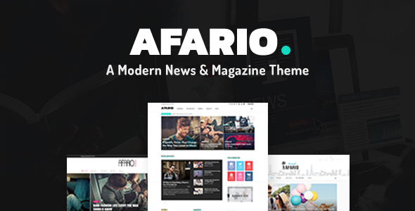 Afario Preview Wordpress Theme - Rating, Reviews, Preview, Demo & Download