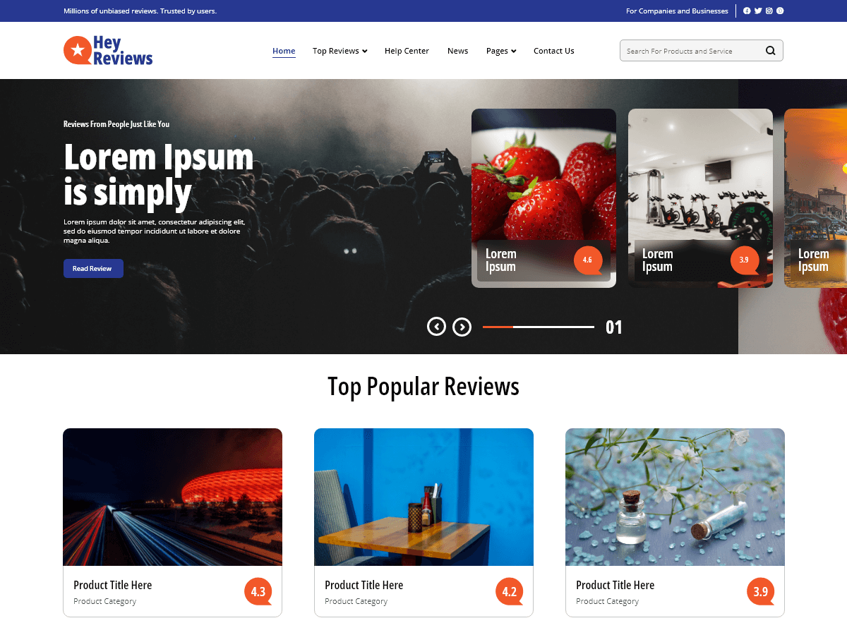 Affiliate Review Preview Wordpress Theme - Rating, Reviews, Preview, Demo & Download