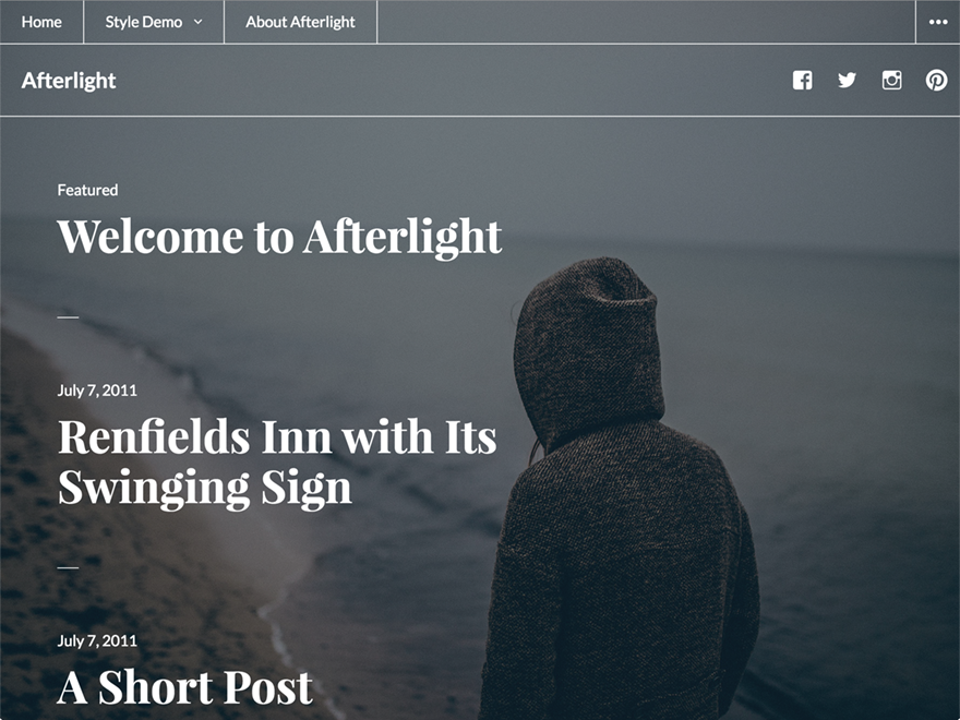 Afterlight Preview Wordpress Theme - Rating, Reviews, Preview, Demo & Download