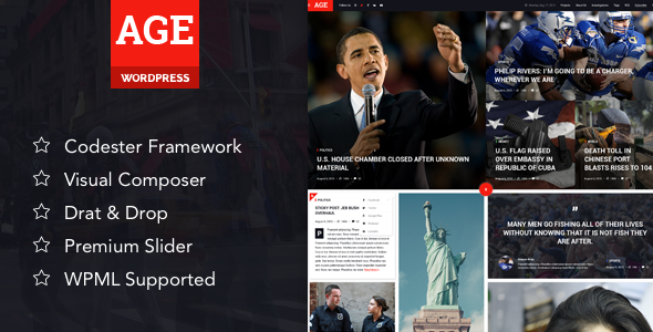 AGE Preview Wordpress Theme - Rating, Reviews, Preview, Demo & Download