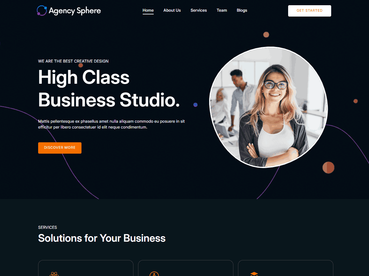 Agency Sphere Preview Wordpress Theme - Rating, Reviews, Preview, Demo & Download